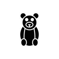 Teddy bear icon vector