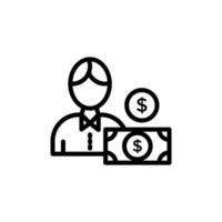 Personal loan icon vector