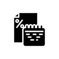 annual fee solid icon design good for web or mobile app vector