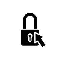 lockpad click solid icon design good for web or mobile app vector
