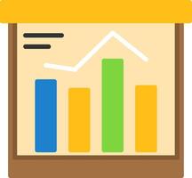 Bar chart Icon Design vector