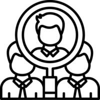 Job recruitment Icon Design vector