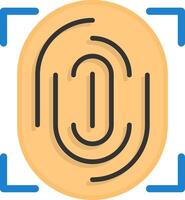 Biometric authentication Icon Design Symbol vector
