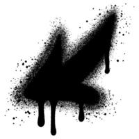 Spray Painted Graffiti arrow Sprayed isolated with a white background. vector