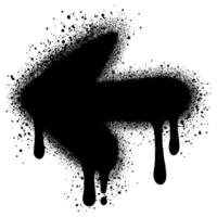 Spray Painted Graffiti arrow Sprayed isolated with a white background. vector