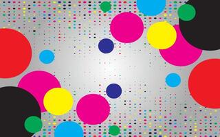 Colorful abstract background with halftone effect vector
