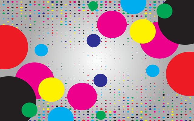 Colorful abstract background with halftone effect