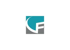 VF logo design icon template with white background vector