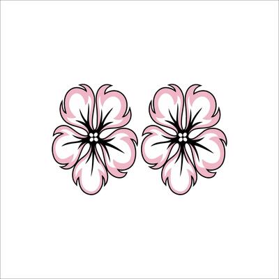 Two roses on a white background