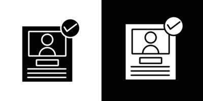 KYC icon Isolated flat in outline vector