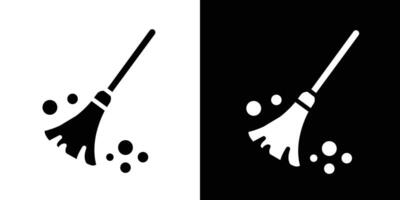 Sweeping icon Isolated flat in outline vector
