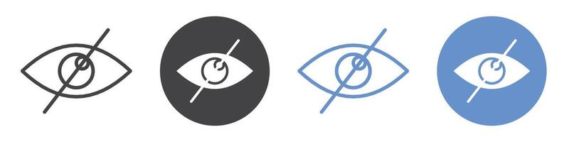 Sensitive content icon flat line symbol set. vector