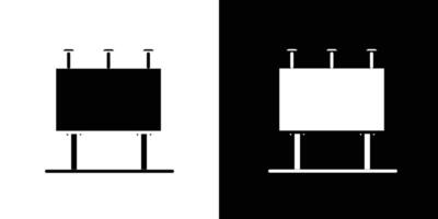 Billboard icon Isolated flat in outline vector