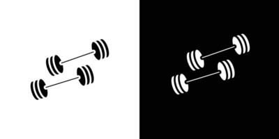 Dumbbell pair icon Isolated flat in outline vector