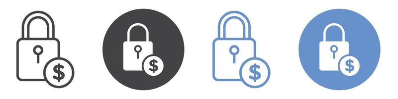 Fixed price icon flat line symbol set. vector