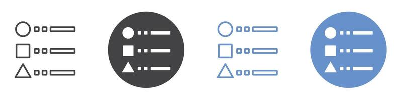 Legend icon flat line symbol set. vector