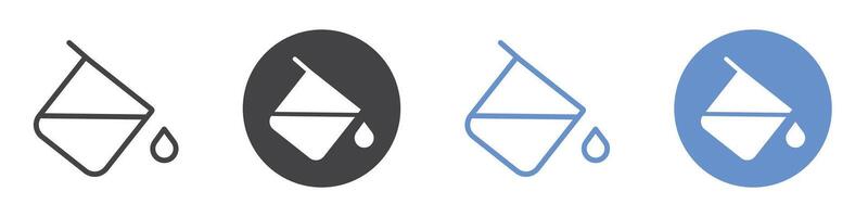 Fill icon flat line symbol set. vector