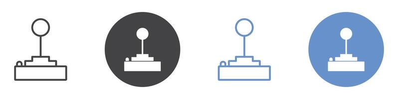 Joystick Icon flat line symbol set. vector