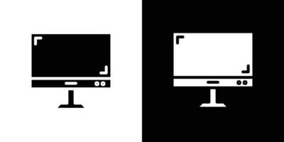 screen icon Isolated flat in outline vector