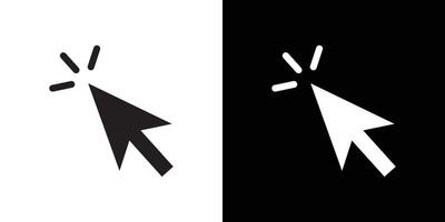 Click icon Thin line flat illustration vector