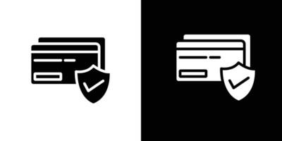 Secure payment icon Isolated flat in outline vector