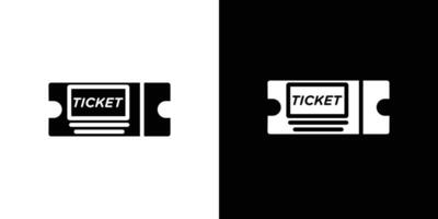 Ticket icon Isolated flat in outline vector