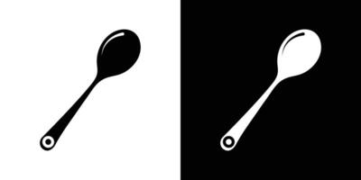 Spoon icon Isolated flat in outline vector