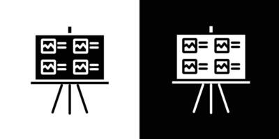 Storyboard icon Isolated flat in outline vector