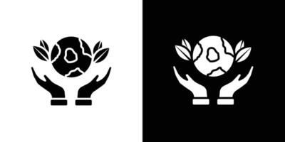 Save environment icon Isolated flat in outline vector