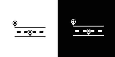 Roadmap icon Isolated flat in outline vector
