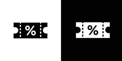 Voucher icon Isolated flat in outline vector