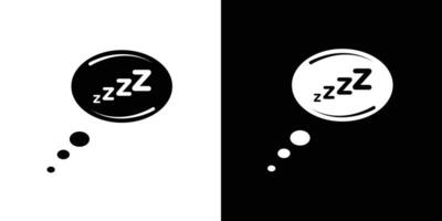 Zzz icon Isolated flat in outline vector