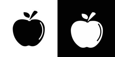 Apple icon Isolated flat in outline vector