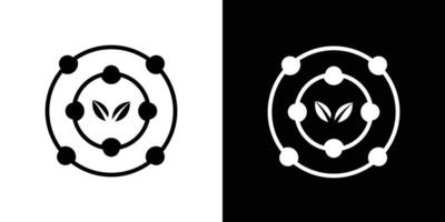 Antioxidant icon Isolated flat in outline vector