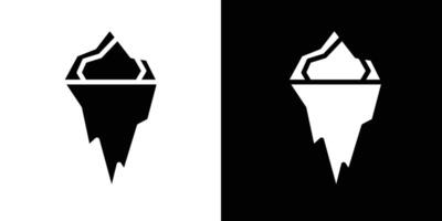 Iceberg Icon Isolated flat in outline vector