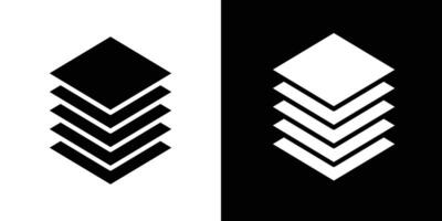 Layers icon Isolated flat in outline vector