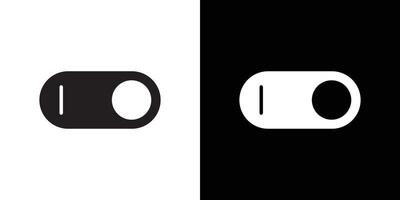 Toggle switch icon Thin line flat illustration vector