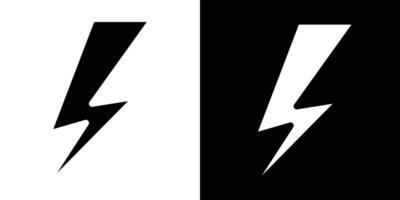 Lightning icon Isolated flat in outline vector