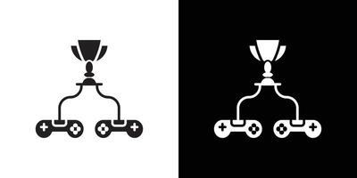 game contest icon Thin line flat illustration vector