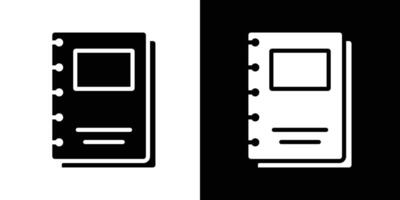 Notebook icon Isolated flat in outline vector