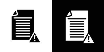 Corrupted file icon Isolated flat in outline vector
