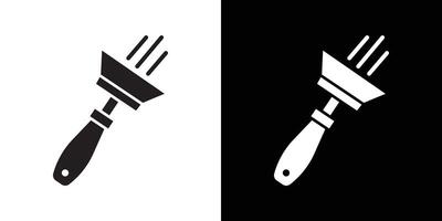 Plastering process icon Thin line flat illustration vector