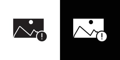 Image Error icon Thin line flat illustration vector