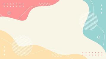 Abstract geometric background in pastel colors vector
