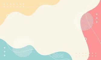 Colorful pastel abstract background with geometric element vector