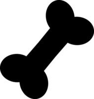 Stencil dog bone icon vector