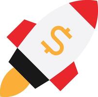 Launch Rocket Startup vector