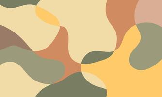 warm colorful abstract backround with fluid composition. simple design in hand drawn form vector