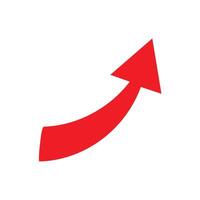 Red Arrow Direction Sign Icon Design vector