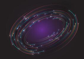 Abstract background with 3D circles elements vector